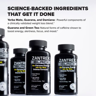 Foto 4 | Foto 4 | Suplemento Para Bajar De Peso Zantrex Black 84 Pastillas - Venta Internacional.