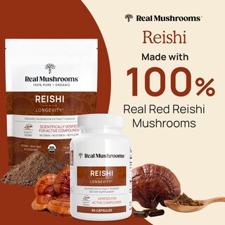 Foto 2 | Foto 2 | Suplemento De Hongos Reales, Cápsulas De Reishi, 90 Cápsulas - Venta Internacional.