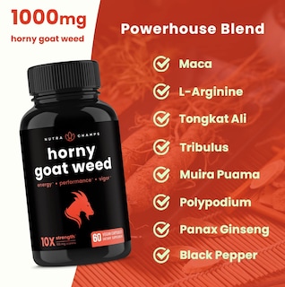 Foto 5 | Foto 5 | Suplemento De Extracto De Hierba De Cabra En Celo De Nutrachamps 1000 Mg - Venta Internacional.