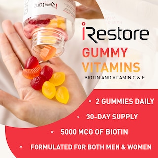 Foto 2 | Foto 2 | Gominolas Para El Cabello Con Vitaminas Irestore Biotin 5000 Mcg Para Mujeres Y Hombres - Venta Internacional.