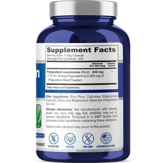 Foto 2 | Foto 2 | Suplemento De Extracto De Nusapure Polypodium Leucotomos 2400 Mg - Venta Internacional.
