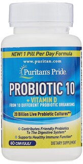Foto 1 | Foto 1 | Suplemento Puritan's Pride Probiotic 10 Con Vitamina D 60 Cápsulas - Venta Internacional.