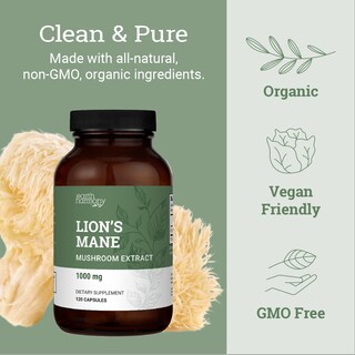 Foto 4 | Foto 4 | Suplemento Earth Harmony Naturals Organic Lions Mane 1000 Mg - Venta Internacional.