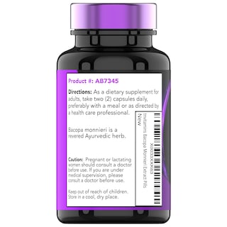 Foto 5 | Foto 5 | Suplemento De Vitaminas Bacopa Monnieri En Cápsulas 1000 Mg (60) - Venta Internacional.