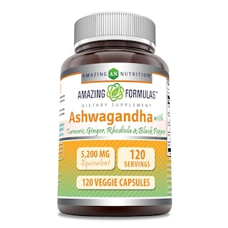 Foto 1 | Foto 1 | Suplemento Amazing Formulas Ashwagandha 5200 Mg 120 Cápsulas - Venta Internacional.