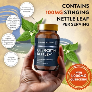 Foto 5 | Foto 5 | Suplemento Mt. Angel Vitamins, Quercetina Y Ortiga, 1000 Mg - Venta Internacional.