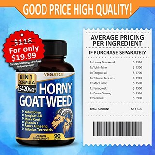Foto 5 | Foto 5 | Suplemento Vegatot Horny Goat Weed 15420 Mg 90 Cápsulas - Venta Internacional.