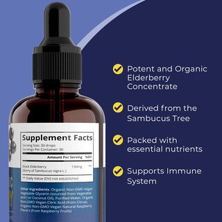 Foto 3 | Foto 3 | Sirope De Saúco Maximmunity Organic, Suministro Para 60 Días, 60 Ml X2 - Venta Internacional.