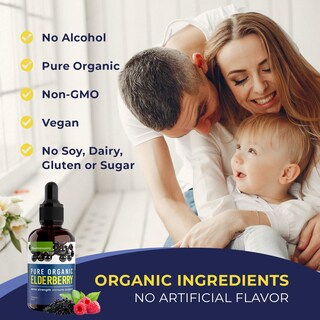 Foto 5 | Foto 5 | Sirope De Saúco Maximmunity Organic, Suministro Para 60 Días, 60 Ml X2 - Venta Internacional.