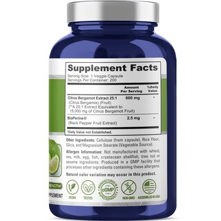 Foto 2 | Foto 2 | Suplemento Nusapure Citrus Bergamot 15,000 Mg 200 Cápsulas - Venta Internacional.