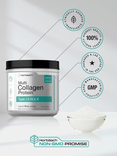 Foto 6 | Foto 6 | Proteína De Colágeno En Polvo Horbaach Multi 473 Ml Tipo I, Ii, Iii - Venta Internacional.