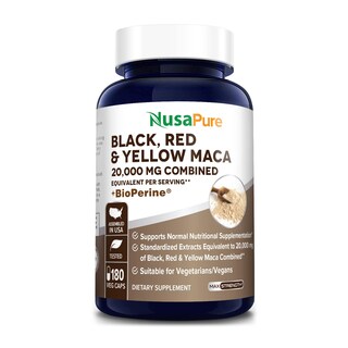 Foto 1 | Foto 1 | Suplemento Nusapure De Raíz De Maca Negra, Roja Y Amarilla, 20,000 Mg - Venta Internacional.