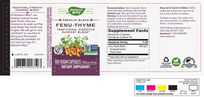 Foto 3 | Foto 3 | Suplemento Nature's Way, Feno-tomillo, Apoyo Digestivo, 100 Cápsulas - Venta Internacional.