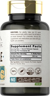 Foto 2 | Foto 2 | Suplemento Carlyle Ox Bile 500 Mg 60 Cápsulas De Enzima Digestiva - Venta Internacional.