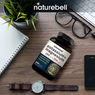 Foto 7 | Foto 7 | Suplemento Naturebell Potasio 200 Mg + Magnesio 200 Mg 240 Cápsulas - Venta Internacional.