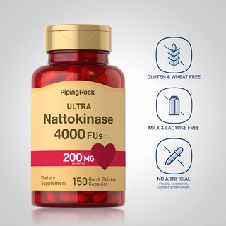 Foto 3 | Foto 3 | Suplemento Piping Rock Nattokinase 4000 Fu 200 Mg 150 Cápsulas - Venta Internacional.