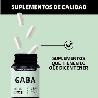 Foto 4 | Foto 4 | Suplemento Alimenticio Beyond Vitamins Gaba 1000 Mg Aminoacidos 60 Cápsulas