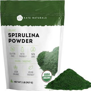 Foto 1 | Foto 1 | Suplemento Superalimenticio De Espirulina Orgánica Kate Naturals, 2 Libras - Venta Internacional.
