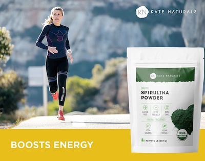 Foto 3 | Foto 3 | Suplemento Superalimenticio De Espirulina Orgánica Kate Naturals, 2 Libras - Venta Internacional.