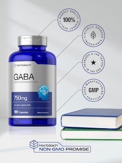 Foto 5 | Foto 5 | Suplemento Horbäach Gaba 750 Mg 180 Cápsulas Sin Ogm Sin Gluten - Venta Internacional.