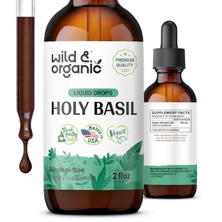 Foto 1 | Foto 1 | Tintura De Hoja De Albahaca Sagrada Silvestre Y Orgánica, 60 Ml, Sin Alcohol - Venta Internacional.
