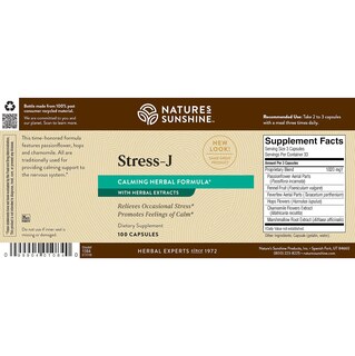 Foto 6 | Foto 6 | Suplemento Nature's Sunshine Stress-j 100 Cápsulas - Venta Internacional.