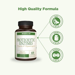 Foto 5 | Foto 5 | Suplemento De Enzimas Proteolíticas Amvilab Tripsina Y Quimotripsi - Venta Internacional.