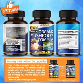 Foto 6 | Foto 6 | Suplemento Vegatot 10 En 1 De Hongos De Alta Resistencia 9700 Mg - Venta Internacional.