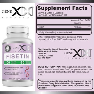 Foto 3 | Foto 3 | Suplemento Genex Formulas Fisetin 100 Mg 60 Cápsulas - Venta Internacional.