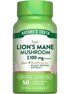 Foto 1 | Foto 1 | Suplemento Lions Mane Mushroom, 2100 Mg, 50 Cápsulas, Nature's Truth - Venta Internacional.