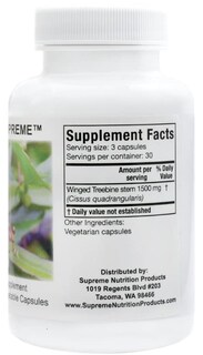 Foto 3 | Foto 3 | Supreme Nutrition Cissus Supreme 90 Cápsulas Vegetarianas - Venta Internacional.