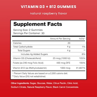 Foto 2 | Foto 2 | Gomitas De Vitamina D3 Y Vitamina B12 Nutrachamps 120 Unidades (paquete De 2) - Venta Internacional.