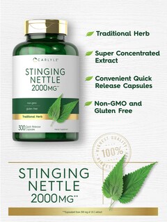 Foto 3 | Foto 3 | Suplemento De Extracto De Hoja De Ortiga De Carlyle, 2000 Mg, 300 Cápsulas - Venta Internacional.