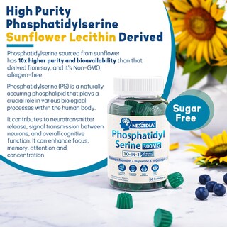 Foto 3 | Foto 3 | Suplemento: Gomitas De Fosfatidilserina Sin Azúcar De Nextdia, 300 Mg - Venta Internacional.