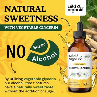 Foto 6 | Foto 6 | Suplemento De Gotas De Ashwagandha Salvaje Y Orgánico De 120 Ml Para Mejorar El Estado De Ánimo - Venta Internacional.