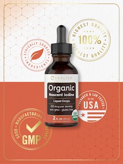 Foto 5 | Foto 5 | Suplemento Líquido Orgánico De Yodo Naciente Carlyle, 60 Ml, Vegano - Venta Internacional.