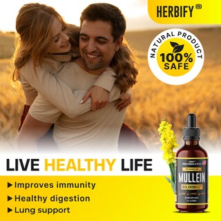 Foto 4 | Foto 4 | Tintura Herbify, Extracto De Gordolobo, 60 Ml, Sin Alcohol, Orgánico - Venta Internacional.