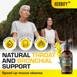 Foto 5 | Foto 5 | Tintura Herbify, Extracto De Gordolobo, 60 Ml, Sin Alcohol, Orgánico - Venta Internacional.