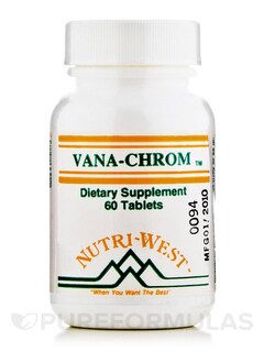 Foto 2 | Foto 2 | Suplemento Nutri-west Vana-chrom 60 Comprimidos - Venta Internacional.