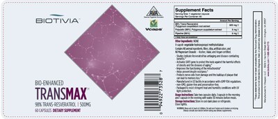 Foto 3 | Foto 3 | Suplemento Biotivia Transmax Trans-resveratrol 500 Mg 60 Cápsulas - Venta Internacional.