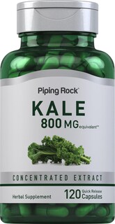 Foto 1 | Foto 1 | Suplemento: Cápsulas De Extracto De Col Rizada Piping Rock, 800 Mg, 120 Unidades - Venta Internacional.