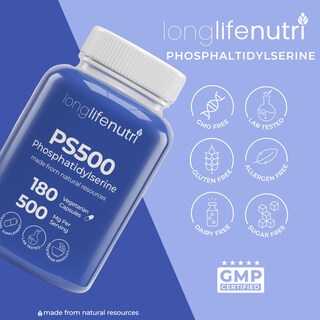 Foto 7 | Foto 7 | Suplemento Longlife Nutri Fosfatidilserina Pura 500 Mg X180 - Venta Internacional.