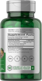 Foto 2 | Foto 2 | Suplemento Horbaach, Cola De Pavo, Hongos, 1200 Mg, 120 Cápsulas - Venta Internacional.