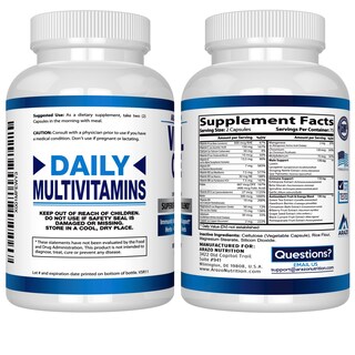 Foto 3 | Foto 3 | Suplemento Arazo Nutrition Vital One Multivitamínico Para Hombres 150 Ca - Venta Internacional.