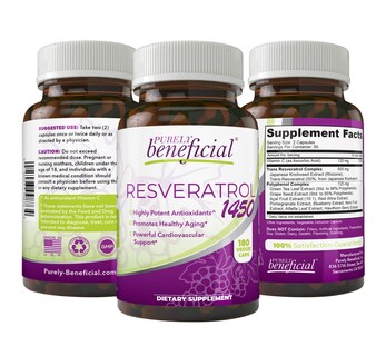 Foto 1 | Foto 1 | Complemente El Suministro De 90 Días De Resveratrol 1450, Puramente Beneficioso - Venta Internacional.