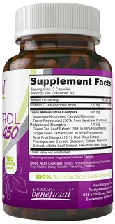 Foto 2 | Foto 2 | Complemente El Suministro De 90 Días De Resveratrol 1450, Puramente Beneficioso - Venta Internacional.