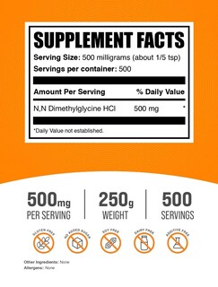 Foto 2 | Foto 2 | Suplemento Bulksupplements.com Dmg Hcl En Polvo 250 G - Venta Internacional.