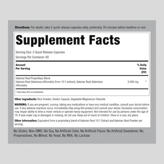 Foto 2 | Foto 2 | Suplemento: Extracto De Raíz De Valeriana Piping Rock, 2400 Mg, 120 Cápsulas - Venta Internacional.