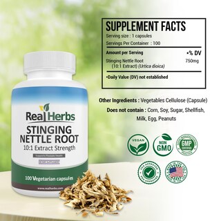Foto 2 | Foto 2 | Suplemento De Extracto De Raíz De Ortiga Punzante De Hierbas Reales 7500 Mg - Venta Internacional.