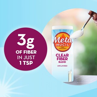 Foto 4 | Foto 4 | Suplemento De Fibra Metamucil Clear Mixting Powder 75 Cucharaditas - Venta Internacional.